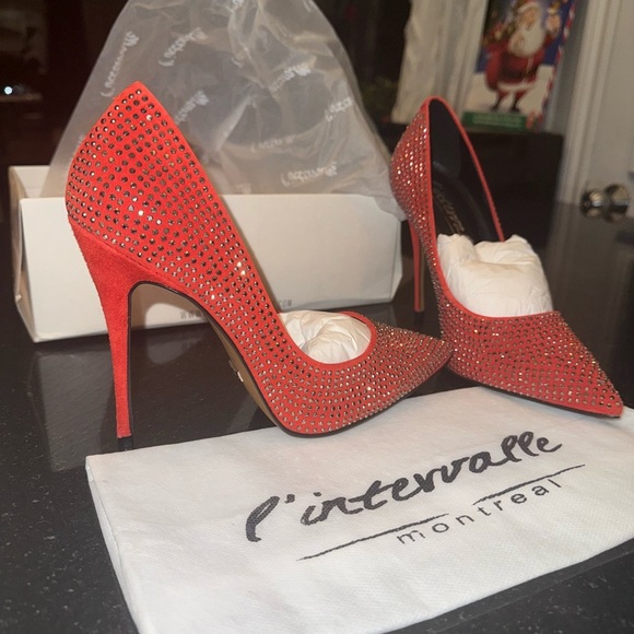 L'INTERVALLE Shoes - L'INTERVALLE Sparkling Red Heels